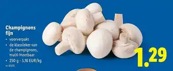 Champignons fijn