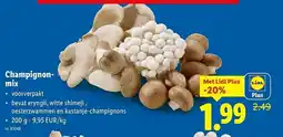 Lidl Champignon mix aanbieding