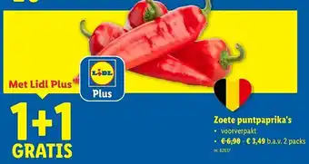 Lidl Zoete puntpaprika's aanbieding