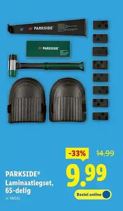 Lidl Parkside laminaatlegset 65-delig aanbieding