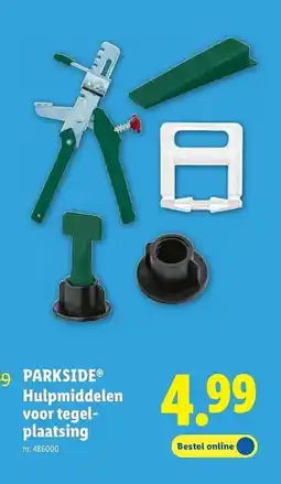 Lidl 79.99 PARKSIDE Hulpmiddelen voor tegel plaatsing aanbieding