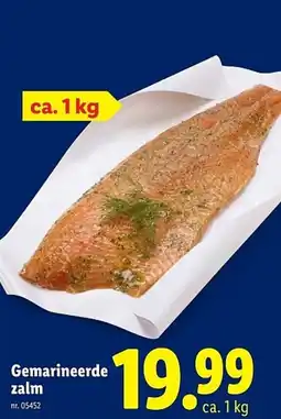 Lidl Gemarineerde zalm aanbieding
