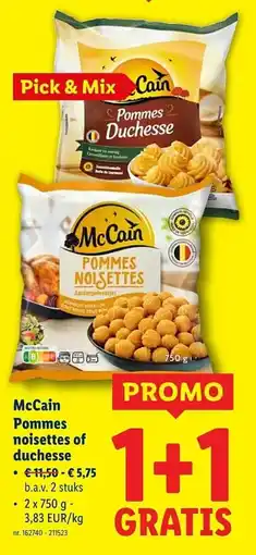 Lidl Mccain pommes noisettes of duchesse aanbieding