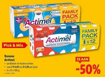 Lidl Danone actimel aanbieding