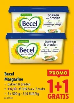 Lidl Becel margarine aanbieding