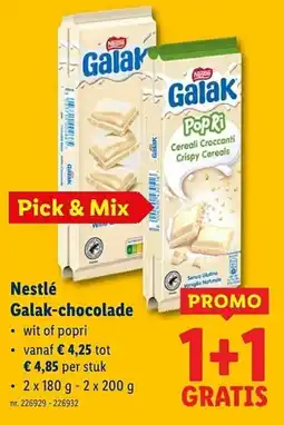 Lidl Nestlé galak-chocolade aanbieding