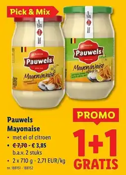 Lidl Pauwels mayonaise aanbieding