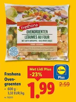 Lidl Freshona oven groenten aanbieding