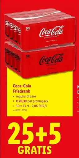 Lidl Coca-cola frisdrank aanbieding