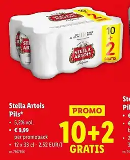Lidl Stella artois pils aanbieding