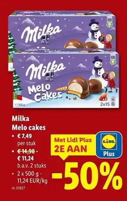 Lidl Milka melo cakes aanbieding