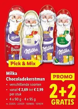 Lidl Milka chocoladekerstman aanbieding