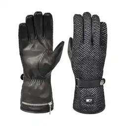 Decathlon Verwarmde handschoenen afgewerkt met leer - extra warm - zwart aanbieding