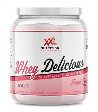 Decathlon Whey Delicious - 80% Eiwit, Proteïne Poeder - Bosvruchten 1000 gram (33 shakes) aanbieding