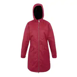Decathlon Dames Romine II Waterdichte Jas (Rumba Rood/Zwart) aanbieding