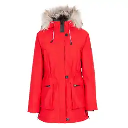 Decathlon Vrouwen/dames Bijschrift Waterdicht Parka (Rood) aanbieding