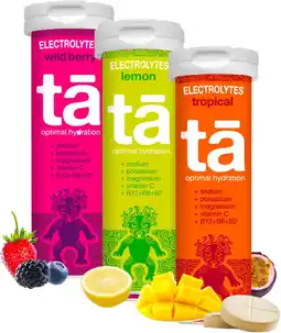 Decathlon PACK x3 Tubes - Hydratatietabletten - (citroen, tropisch, rode vruchten) aanbieding