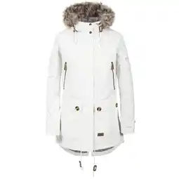 Decathlon Dames Clea Waterbestendige Gewatteerde Jas (Wit) aanbieding