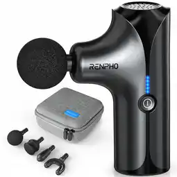 Decathlon Massage Gun Compact Lichtgewicht 4 Massagekoppen 5 Snelheidsniveaus aanbieding