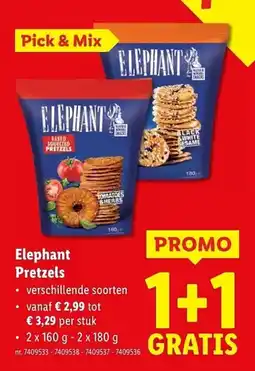 Lidl Elephant pretzels aanbieding