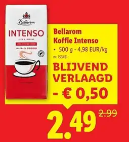 Lidl Bellarom koffie intenso aanbieding
