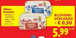 Lidl Milbona roomboter aanbieding