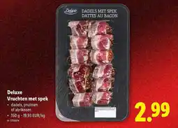 Lidl Deluxe vruchten met spek aanbieding