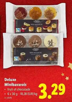 Lidl Deluxe minibavarois aanbieding