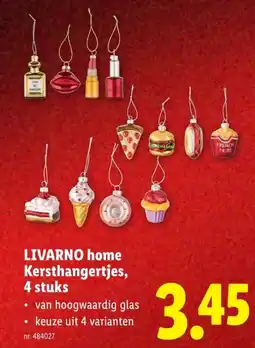 Lidl LIVARNO home Kersthangertjes, 4 stuks aanbieding