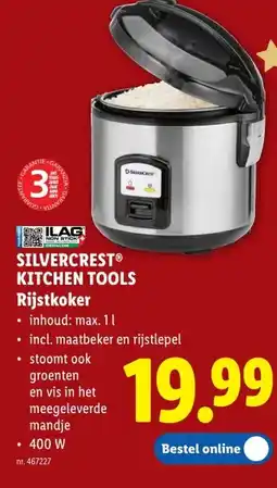 Lidl SILVERCREST KITCHEN TOOLS Rijstkoker aanbieding