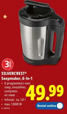 Lidl SILVERCREST Soepmaker, 6-in-1 aanbieding