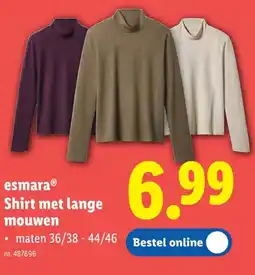 Lidl esmaraⓇ Shirt met lange aanbieding