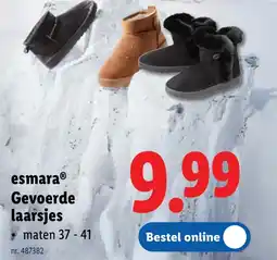 Lidl esmaraⓇ Gevoerde laarsjes aanbieding