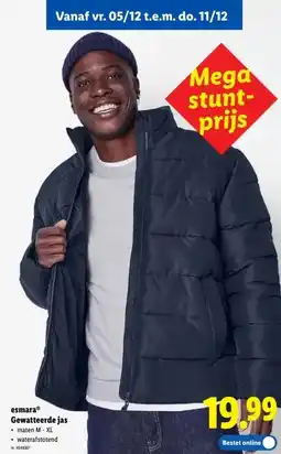 Lidl esmaraⓇ Gewatteerde jas aanbieding