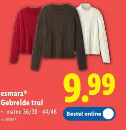 Lidl esmaraⓇ Gebreide trui aanbieding