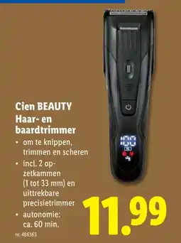 Lidl Cien BEAUTY Haar- en baardtrimmer aanbieding