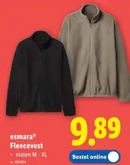 Lidl esmaraⓇ Fleecevest aanbieding