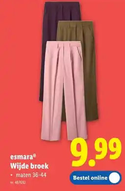 Lidl esmaraⓇ Wijde broek aanbieding