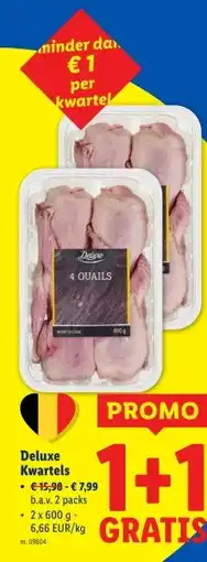 Lidl Deluxe Kwartels aanbieding