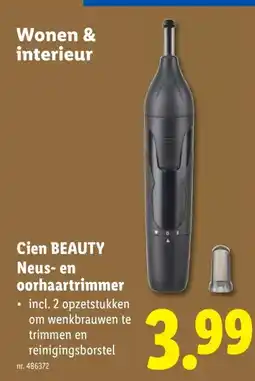 Lidl Cien BEAUTY Neus- en oorhaartrimmer aanbieding