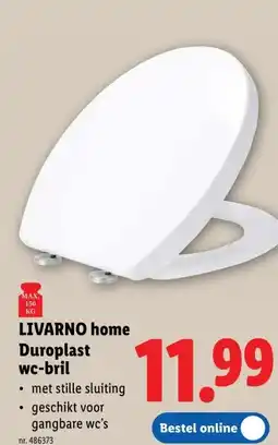 Lidl LIVARNO home Duroplast wc-bril aanbieding