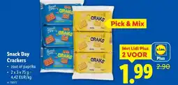 Lidl Snack Day Crackers aanbieding