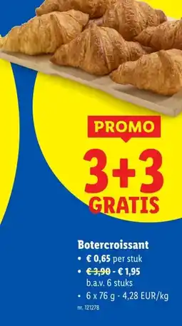 Lidl Botercroissant aanbieding