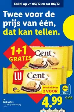 Lidl LuCent wafers aanbieding
