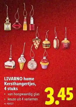 Lidl Livarno Home Kersthangertjes aanbieding