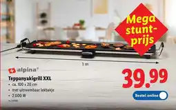 Lidl Alpina Teppanyakigrill XXL aanbieding