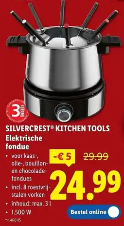 Lidl Silvercrest Kitchen Tools Elektrische Fondue aanbieding