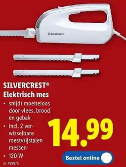 Lidl Silvercrest Elektrisch Mes aanbieding