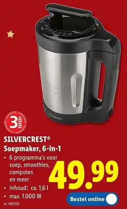 Lidl Silvercrest Soepmaker 6-in-1 aanbieding