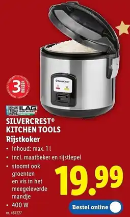Lidl Silvercrest Kitchen Tools Rijstkoker aanbieding